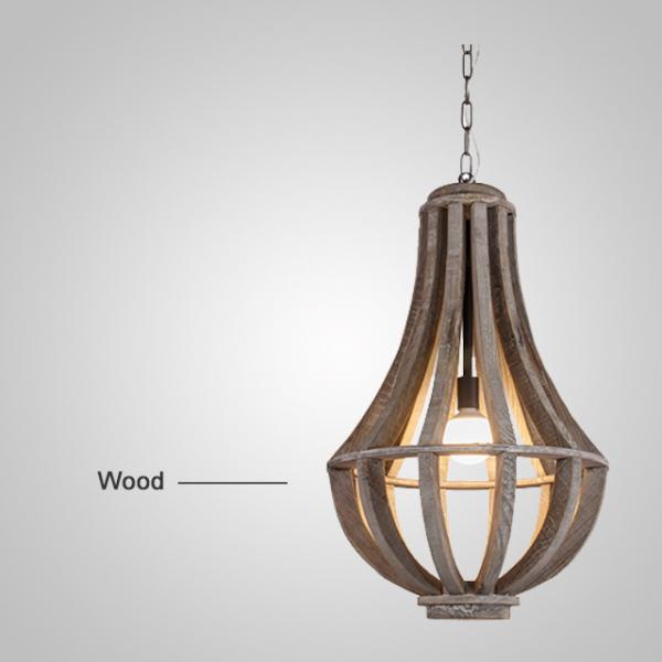 Rustic wood chandelier Lighting For Indoor Home Lighting (WH-CI-10)