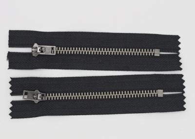 Black Nickel Teeth Oxidized Fire Retardant Zippers For Clothing / Luggage