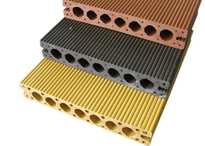 Waterproof o Decking composto exterior do carvalho WPC para o parque/a plataforma passagens do entalhe