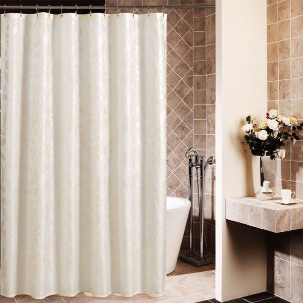 Printed Thickening Waterproof Shower Curtain , Plated Style Modern Shower Curtains