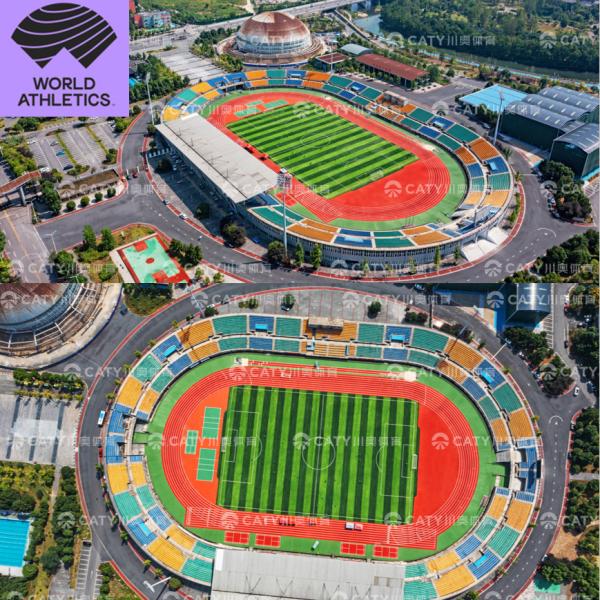 EcoSpray  EPDM Rubber Jogging Track Installation For Rubber Track And Field SBR Rubber Crumb Underlay