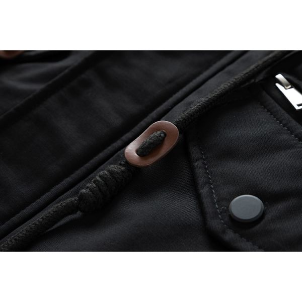 Invierno resistente al agua cálida Largo más tamaño Utilidad de algodón hombre Parka abrigo más tamaño abrigos con capucha