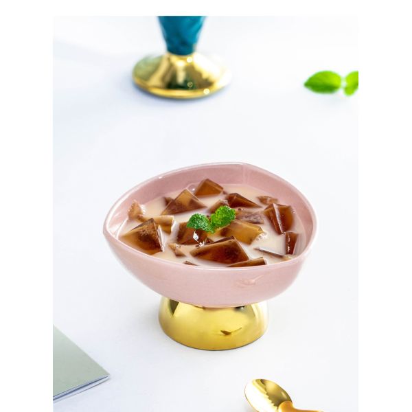 Porcelain Ceramic Home Decoration Cup For Ice Cream Dessert OEM