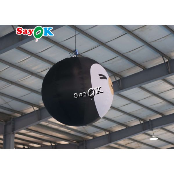 6.6ft Giant Inflatable Penguin Character Model For Yard Stage Decorations