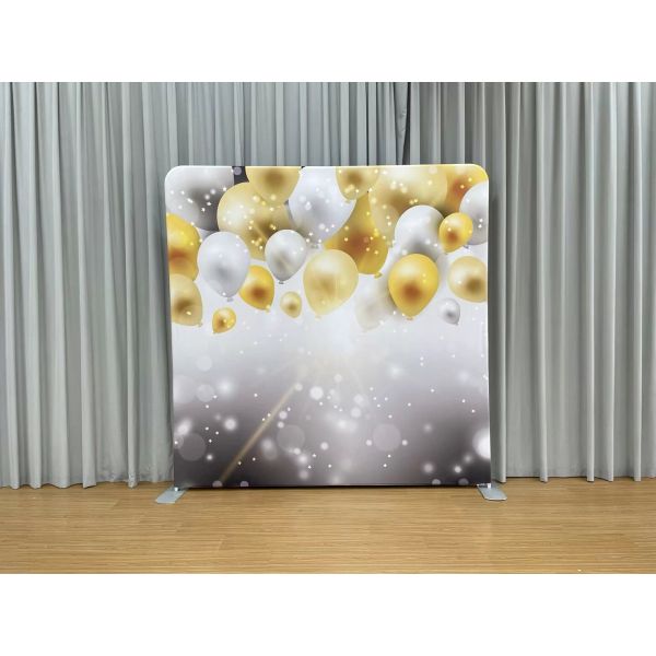8x8ft Pillowcase Backdrop Two Fabric Covers Only Event Display Graphic Set