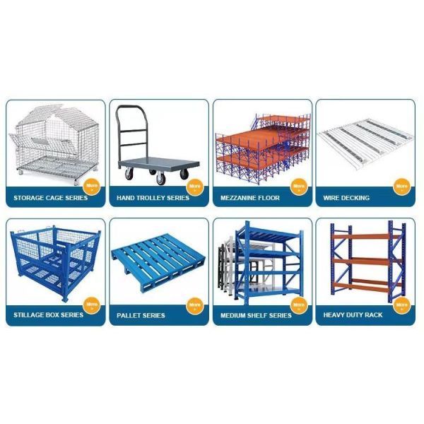 Steel Warehouse Medium Duty Racking Multi Tier Shelving In Industrial Setting