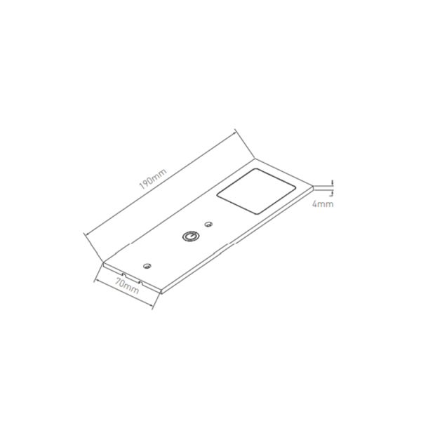 Install Style Surface Mounted by Screws LED Light for Kitchen Cabinets and Wardrobes