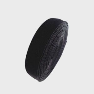 2.5cm Tissu en polypropylène noir Tissu en PP pour emballage non élastique