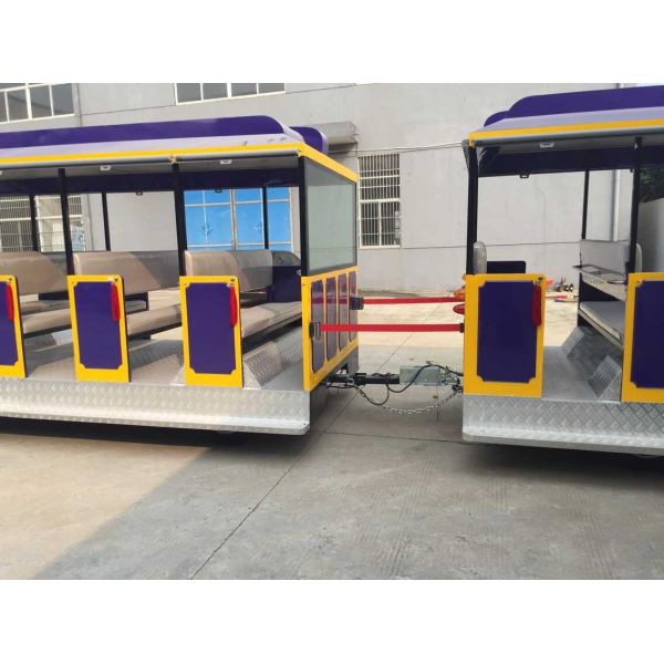 Поезд Trackless двигателя дизеля мини срочный Trackless для парка атракционов