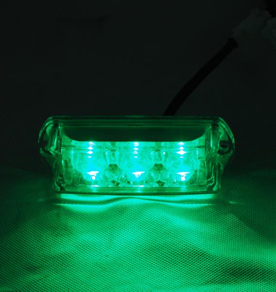 emergência do verde 3W que adverte a cabeça da luz do diodo emissor de luz para a ambulância e o carro de bombeiros