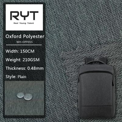 High Durability Poly Oxford Fabric PU Coated Waterproof Treatment