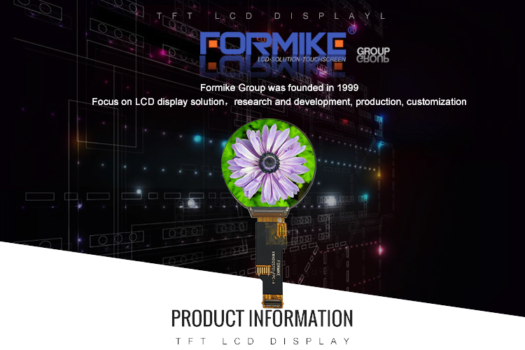 Round GC9A01 Display LCD Module 240x240 IPS 1.28 Inch With 24Pin SPI Interface