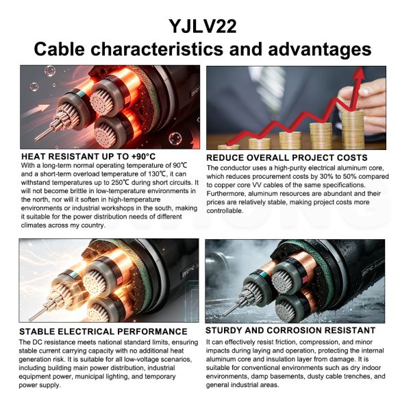 YJHLV 8.7/15kV Alloy Aluminum XLPE Insulated for Grid & Industrial Distribution