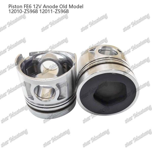 FE6 Motor pistão 12 válvulas 12010-Z5968 12011-Z5968 Para peças sobressalentes do motor Nissan