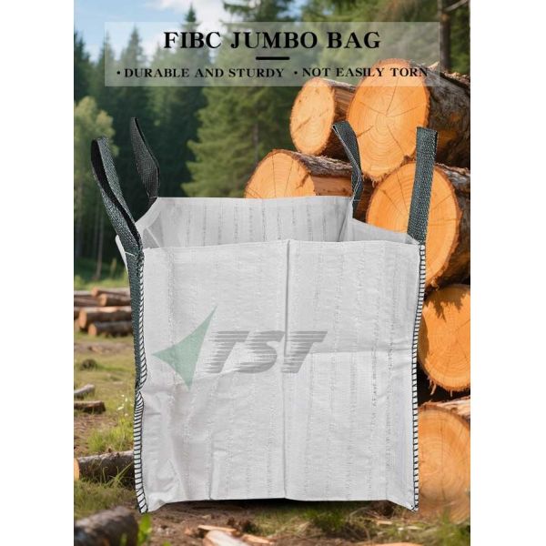 Branding Logo Printing Vented Jumbo Bags Fibc Firewood Packaging Bag 1000L 1500L