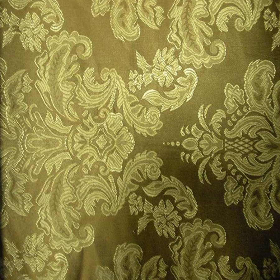 100% Polyester Metallic Jacquard Brocade Fabric in Plaid Style from Ready to Ship
