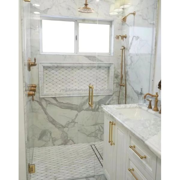 Home Decor Modern Fish Belly White Marble Stone Slabs for Living Room and Floor Tiles