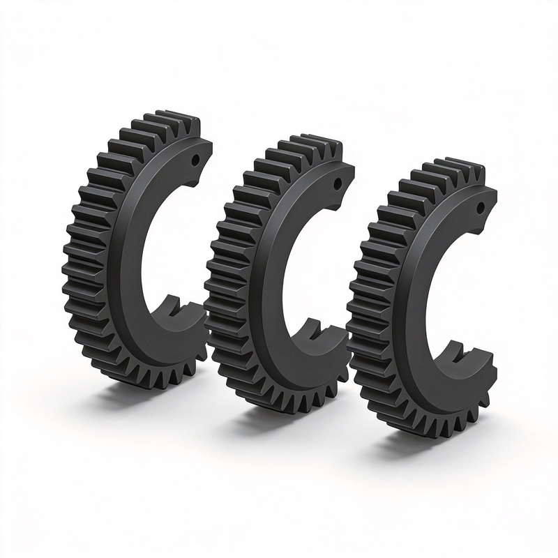 5 Axis CNC Machining Parts C-Type Split Open Gear High Precision For Automated Tightening Equipment