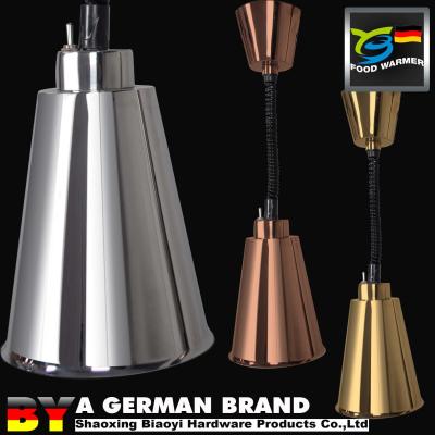 Luz elétrica colorida cobre da decoração do aquecedor de alimento da lâmpada de calor da forma de cone