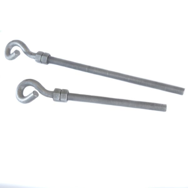 Galvanized Pigtail Eye Bolt For Electric Power Fittings