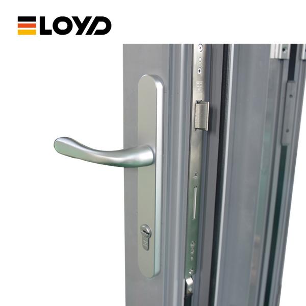 Lowes Glass Front Alumínio Bifold Doors Exterior Deslizante Com fechaduras