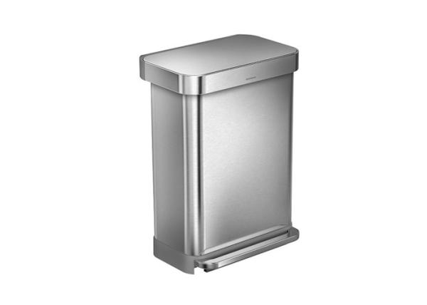Customized Colors Stainless Steel Trash Can , Stainless Steel Dustbin For Home  / School