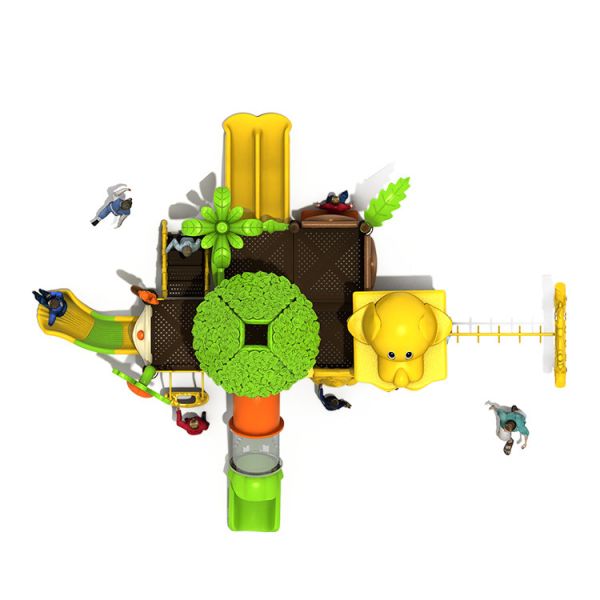 Colorful Playground Backyard Outdoor Slide 19033 Commercial Children Garden