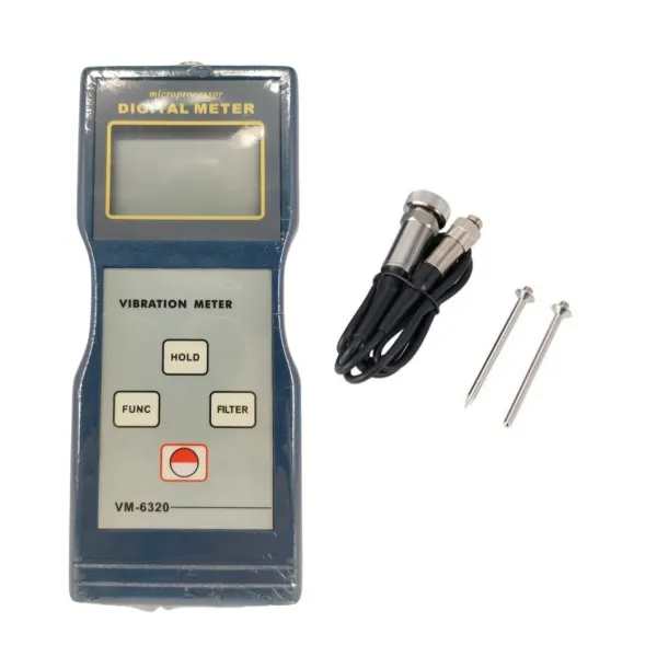 VM-6320 Professional Vibration Meter and Analyzer with 0.1~199.9 M/S2 Acceleration Range, 10 Hz ~ 10k Hz Frequency, and 5% Accuracy