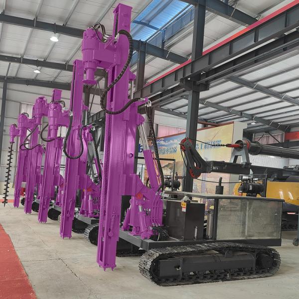 Máquina de condução de empilhadeira de parafusos hidráulica Máquina de condução de empilhadeiras de energia solar Máquina de condução de empilhadeiras vibratórias Para venda