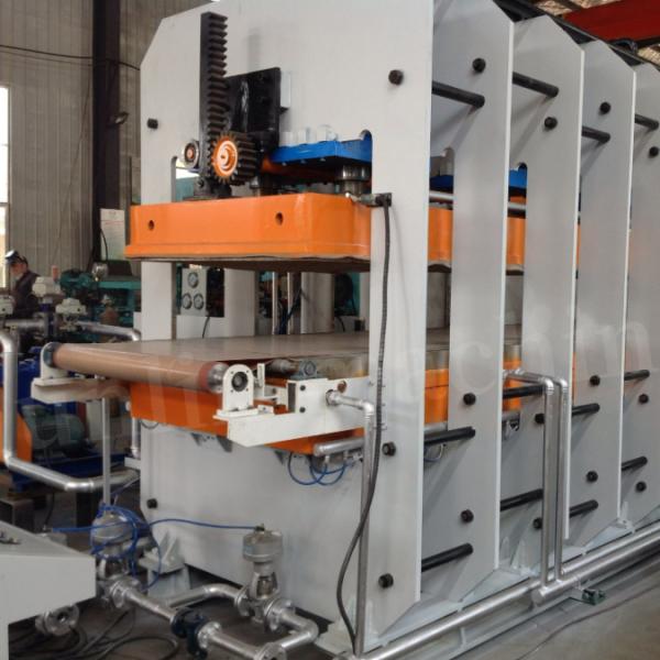 1530×600 Machine de presse hydraulique électrique de vulcanisation du caoutchouc 2 couches
