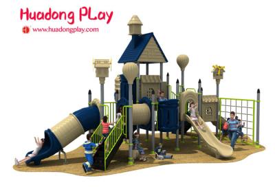 Children Outdoor Playground Slides , Plastic Material Kids Outdoor Playground With Slide