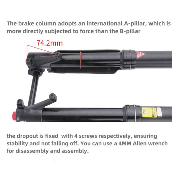 Dnm USD-6s Enduro Moutain Bike Inverted Air Suspension Fork Front Suspension Forks 160mm Travel
