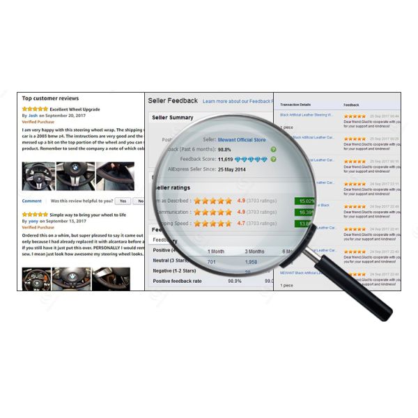 Black Perforated Leather Steering Wheel Cover for BMW E46 E39 330i 540i 525i 530i 330Ci M3 2001-2003