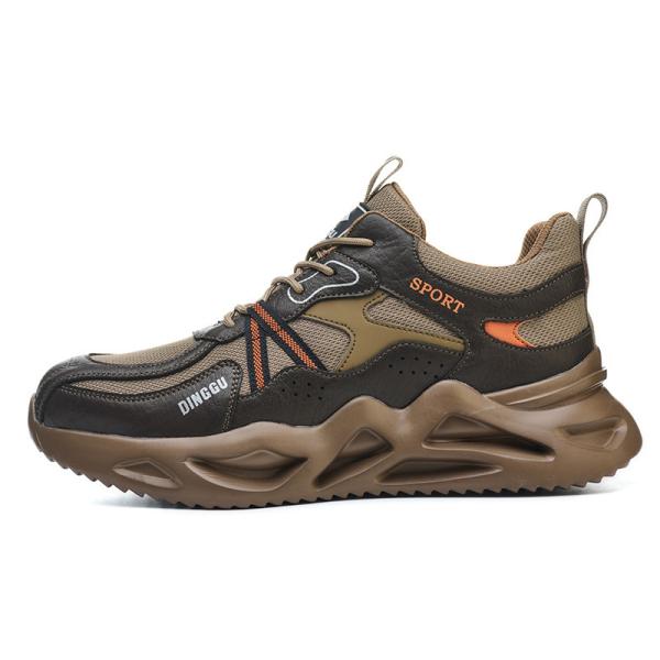 OEM Microfiber Leather Work Shoes With Steel Toe And Stab-Smash Protection