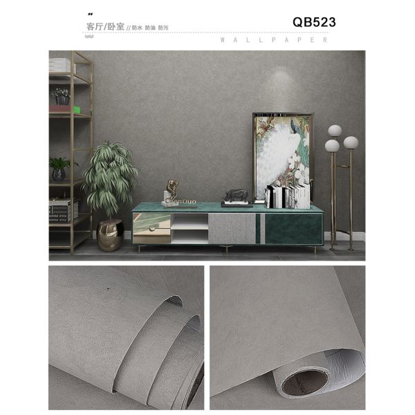 Papel de pared de tela azul rosa Papel de pared de tela impermeable para pared