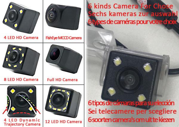 Dynamic Trajectory Track Fisheye Car Rear View Camera For VW Tiguan  Touareg  Poussin old Passat POLO sedan  VW-8095C