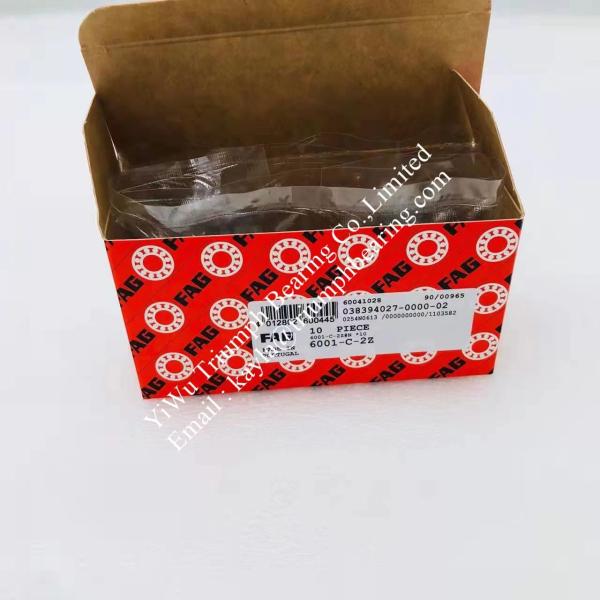 FAG   Deep Groove Ball Bearing  6000-C-2Z , 6001-C-2Z ,  6001-C-2HRS