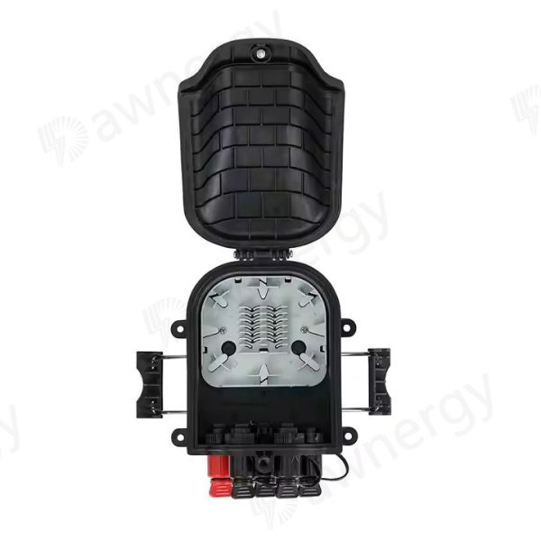 Caja de distribución de fibra óptica de 24 núcleos PC negro ABS/ABS Box IP68 Caja de división multimodo