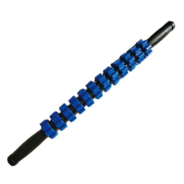 TPR Bearing Muscle Massage Roller Stick 44cm Yoga Club Red Black