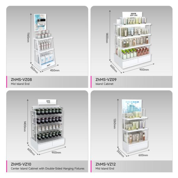 Cosmetic Display Table Experience Counter with Washing Station for Perfume Store Design