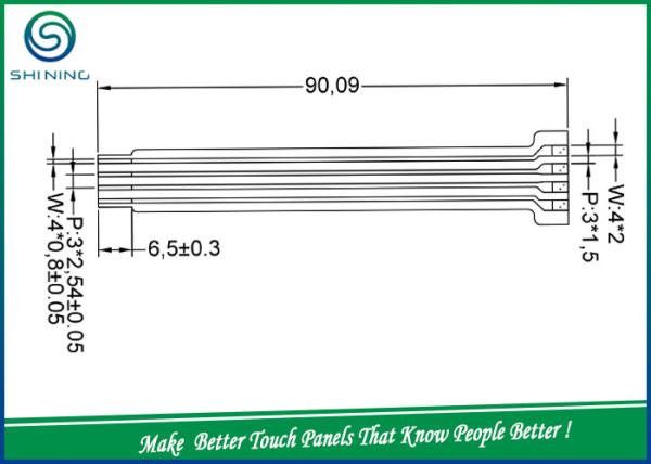 Information Equipment F / G 15.1 Inches Touch Screen Panels 2 Layers ODM / OEM