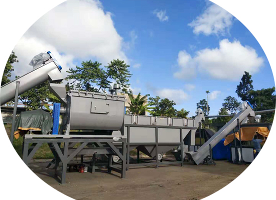 Отходы из пластмасс PE PP мешки Фильмы Рециклинговая стиральная линия