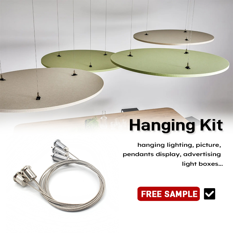 Factory Price Suspension Cable Grippers Stainless Steel Wire Universal Brass Cable Gripper Hanging Kit Hook Hanging System