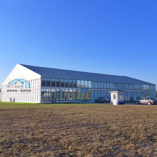 1000 People Huge Outdoor Exhibition Tents With Solid Walls Air Conditioner