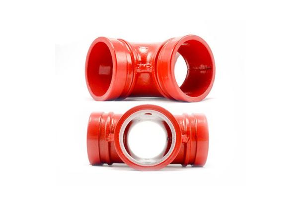 Fireproof Ductile Iron Grooved Pipe Fittings 3 Inch Ductile Iron Pipe Cross