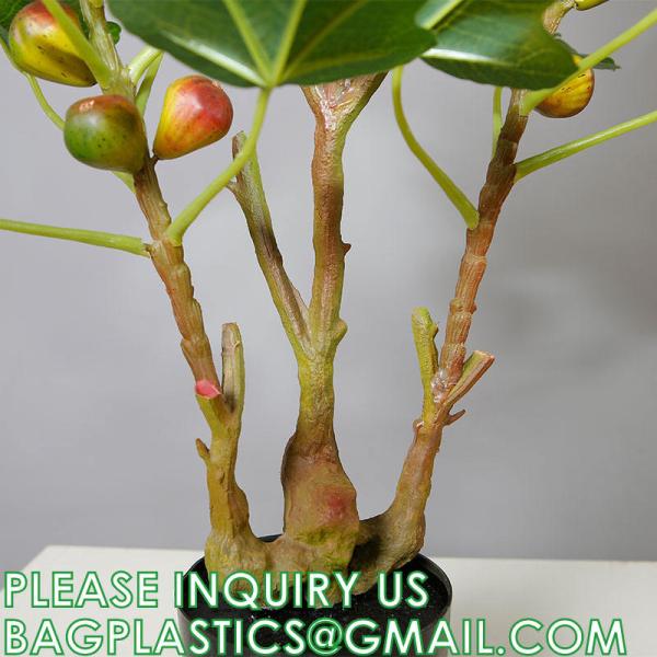 Real Touch 120cm Artificial Tree Bonsai Plant Fig Tree Ficus Carica Decorative Tree Artificial Plant Home Decor