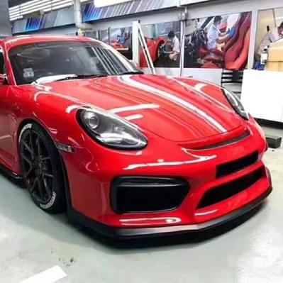 Produits vendus comme des gâteaux chauds 987Cayman Body Kit GT4 style avant et arrière pare-chocs Spoiler 2006-2012
