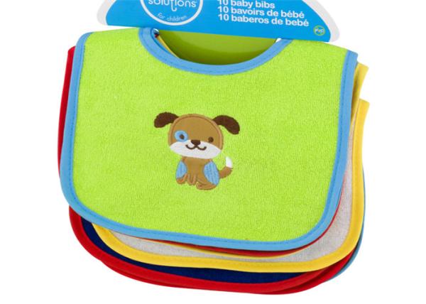 Cotton Blend Baby Feeding Bibs 0 - 3 Months Various Color OEM / ODM Available