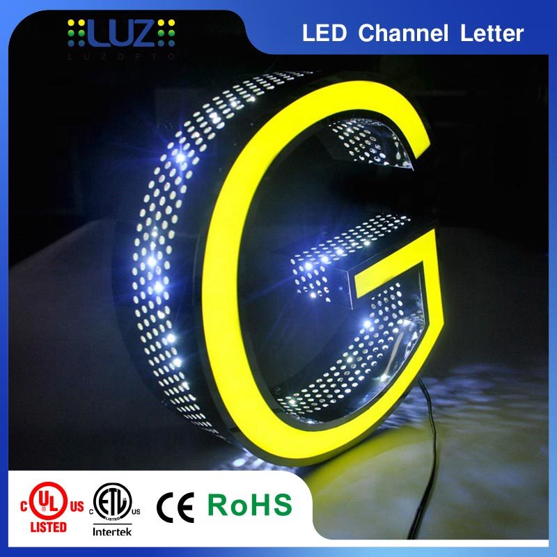 Custom Perforated Edge LED Channel Letters | Front & Side Lit Illuminated Signage