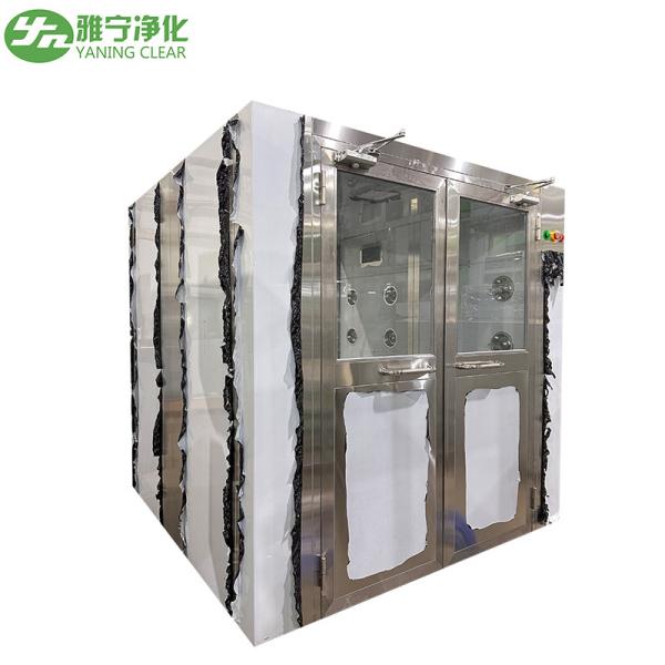 Yn-1500A Stainless Steel Support Clean Room Air Shower With Customizable Interior Size Lxwxh of 790X880X1910mm